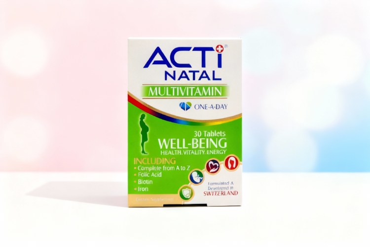 تصویر قرص اکتی ناتال برای حمایت از سلامت مادر و جنین در دوران بارداری